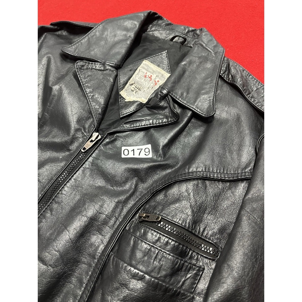 Scott's Grey LTD Leather Jacket Men's Size 46 Good Condition No Flaws